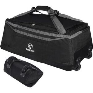 85L/120L/140L Foldable Duffle Bag with Wheels, Large Travel Duffel Bag